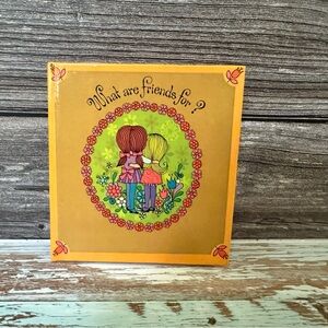 Vintage Book "What Are Friends For?" 5" Mini Sunbeam Library 60s MOD Friendship